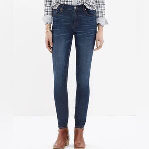 madewell 9” high riser skinny skinny jeans size 28